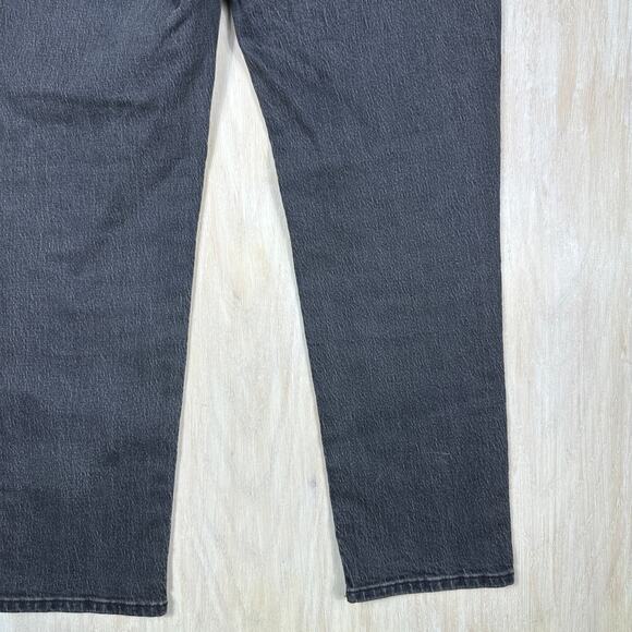 Madewell Curvy Perfect Vintage High Rise Straight Black Wash Denim Jeans 26 - Picture 12 of 15